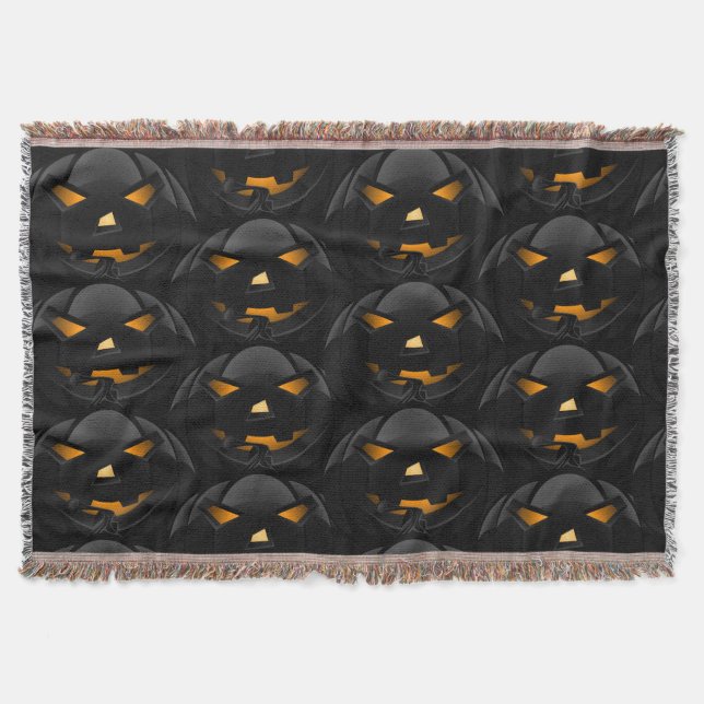 Manta Halloween Scary Pumpkins Blanket (Frente)