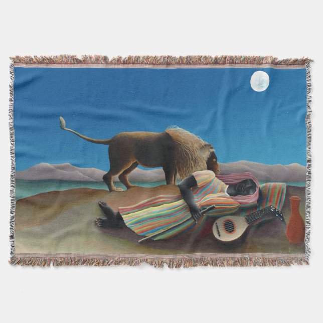 Manta Henri Rousseau - A Cigana Adormecida (Frente)