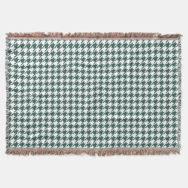 Manta Houndstooth DK ESVERDEIA TODO O FUNDO da COR (Frente)