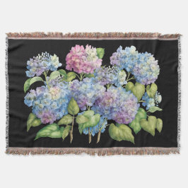 Manta Hydrangeas na flor