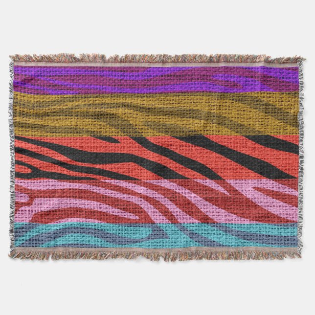 Manta Impressão de Pele de Zebra Retroativa - Ruptura Rú (Frente)