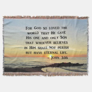MANTA INSPIRANDO JOHN 3:16 DESIGN DE FOTO SUNRISE