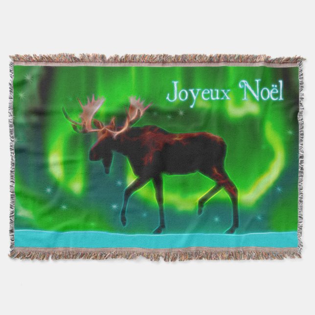 Manta Joyeux Noё l - Luzes do Norte Moose (Frente)