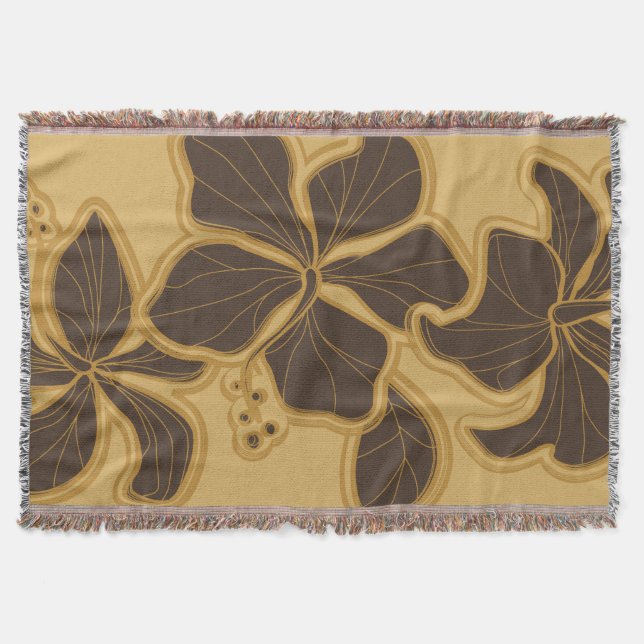 Manta Kailua Hibiscus Hawaiian Floral Blanket (Frente)