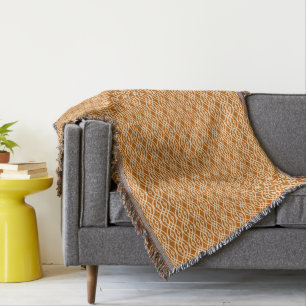 Manta Kimono impressão, terracotta e pêssego