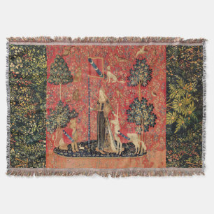 Manta LADY E UNICORN Lion,Flores Fantásticas,Animais