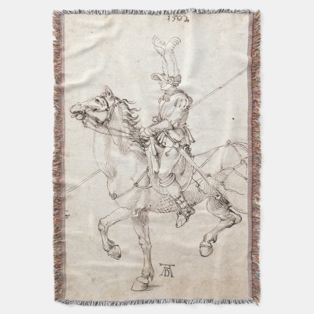 Manta Lancer sobre Horseback por Albrecht Durer (Frente Vertical)