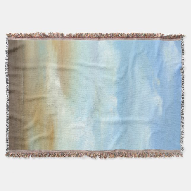 Manta Linda paisagem com nuvens Fluffy (Frente)