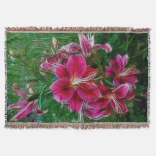 Manta Lírios - Presentes De Arte De Flores De Jardim