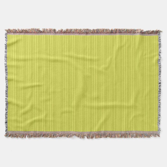 Manta Listras Verticais Chartreuse Amarelo Verde (Frente)