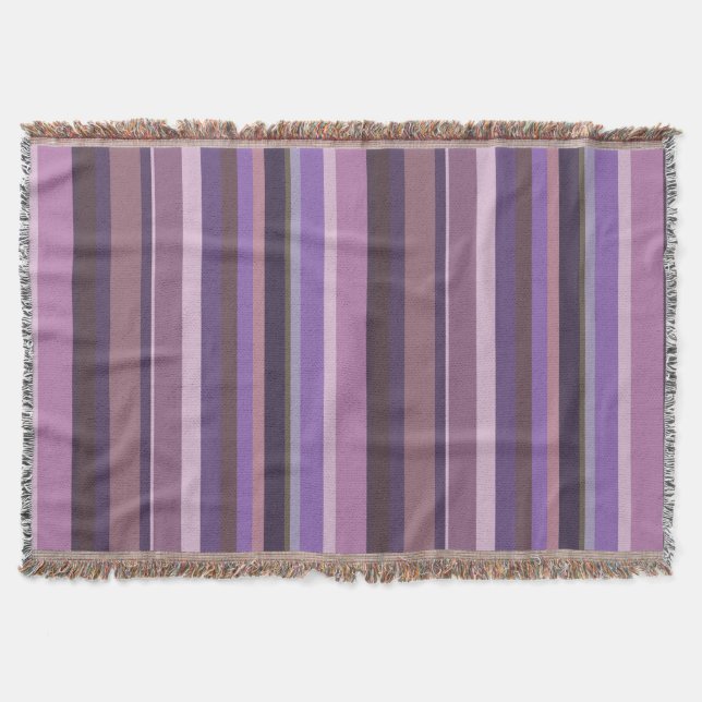Manta Listras verticais Mauve (Frente)