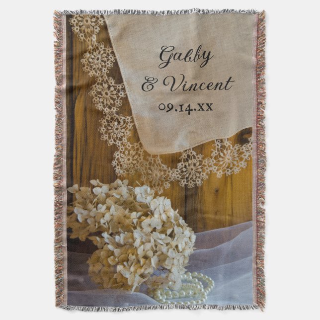 Manta Locais e Flores do Campo de Casamento (Frente Vertical)