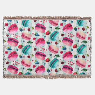 Manta Macarons - Indústria Francesa De Berries E Bolinha