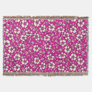 Manta Malia Hibiscus Hawaiian Floral Blanket