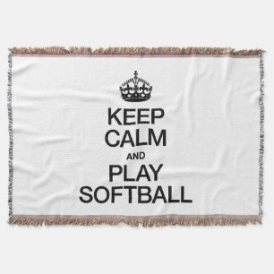 MANTA MANTENHA O SOFTBALL DA CALMA E DO JOGO