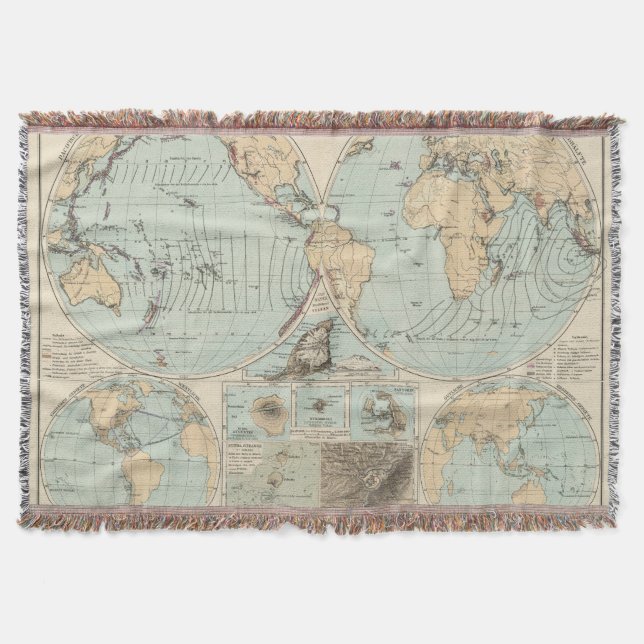 Manta Mapa do atlas do DES Erdinnern de Thatigkeit (Frente)