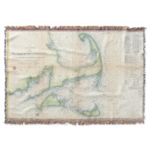 Mapa do vintage de Cape Cod (1857)
