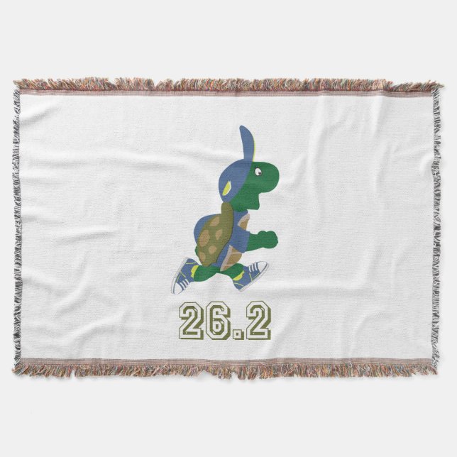 Manta Marathon Turtle Runner em Azul (Frente)