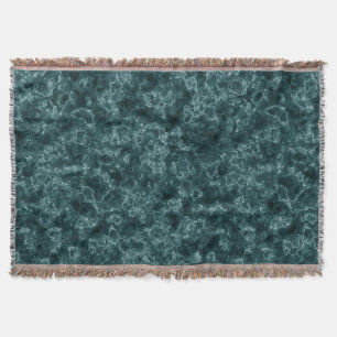 Manta Mármore de turquesa preto