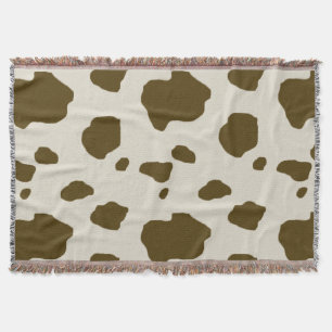 Manta Marrom da PELE da VACA