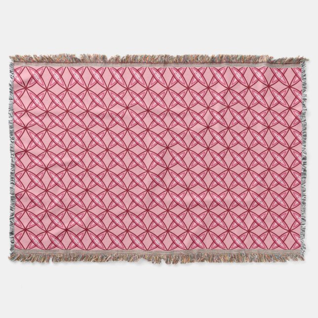 Manta Meio século atômico moderno - Cor-de-rosa coral (Frente)