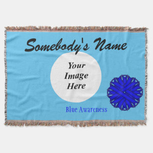 Manta Modelo da Flower Azul por Kenneth Yoncich