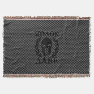 Manta Molon Labe Spartan Warrior Laurels Carbon Decor