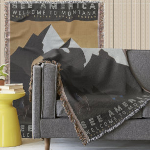 Manta Mountain See America Cowboy Montana Patterno