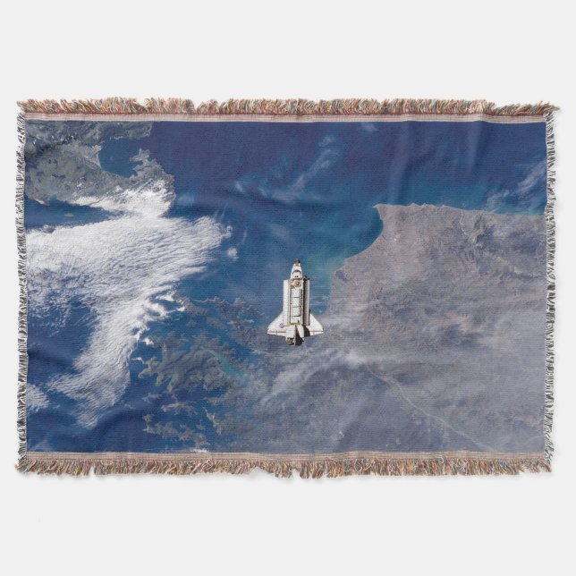 Manta NASA Ônibus Espacial Endeavour STS-113 Órbita Terr (Frente)