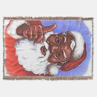Manta Natal do Papai Noel Africano Negro