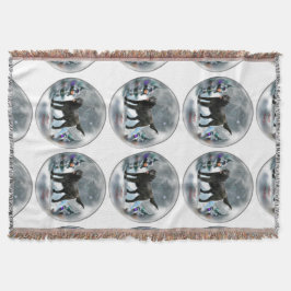 Manta Natal para o Retriever Revestido Plano