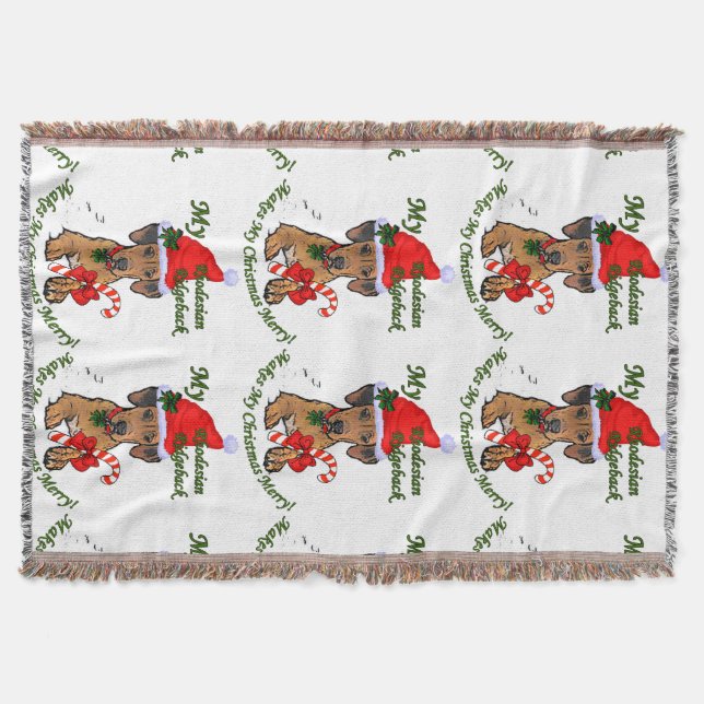 Manta Natal Ridgeback da Rodésia (Frente)