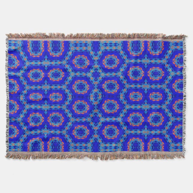 Manta Nativo Americano Moderno - 9 Throw Blanket (Frente)