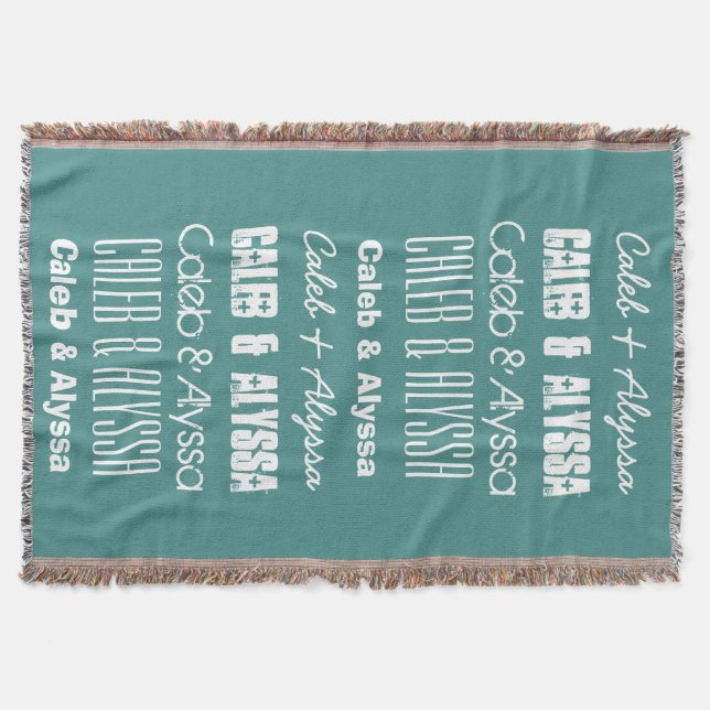 Manta Nome ou nomes personalizados ou texto personalizad (Frente)