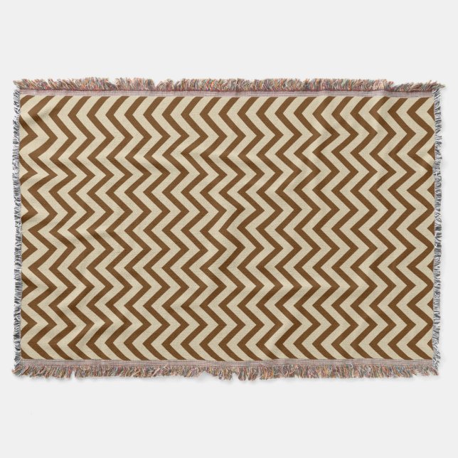 Manta Nutmeg Spice Moods Chevrons (Frente)