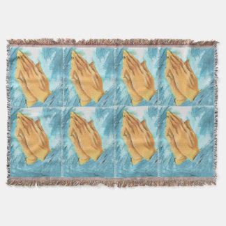 Manta O amor da esperança da fé Pray o destino das mãos