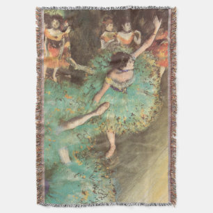Manta O Dançarino Verde de Edgar Degas, Balé Vintage