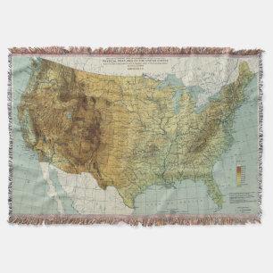 Manta O exame dos Estados Unidos do vintage caracteriza