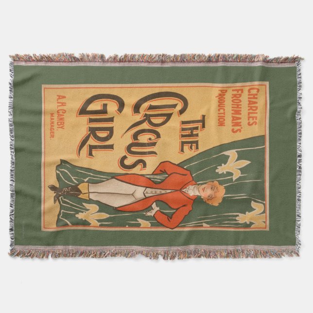 Manta O poster teatral #1 da menina do circo (Frente)