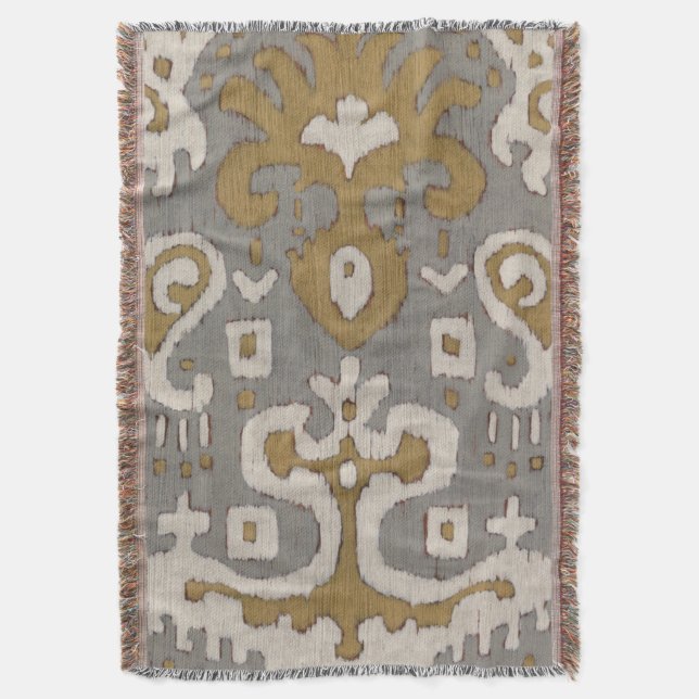 Manta Ochre Ikat I (Frente Vertical)