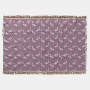 Manta Padrão Bonito fabuloso de Flamingo de Watercolor