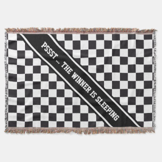 Manta Padrão de Carro de Corrida + cor e texto de fundo