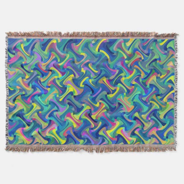 Manta Padrão de várias cores (Frente)