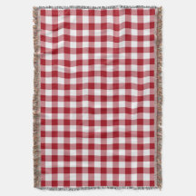 Padrão Xadrez Vichy Vermelho e Branco