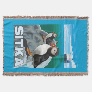 Manta Papagaio-do-mar & navio de cruzeiros - Sitka,