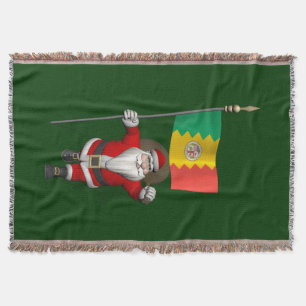 Manta Papai Noel Com Alferes De Los Angeles