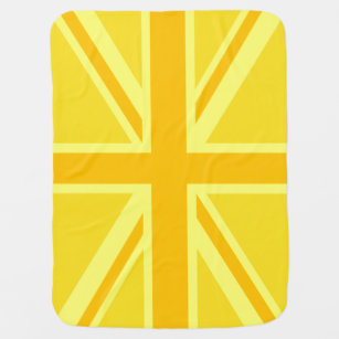 Manta Para Bebe bandeira britânica Jack Union muito amarela