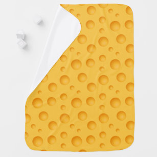 Manta Para Bebe Teste padrão amarelo do queijo