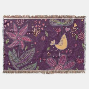 Manta Pássaro Amarelo Jogando Banheira