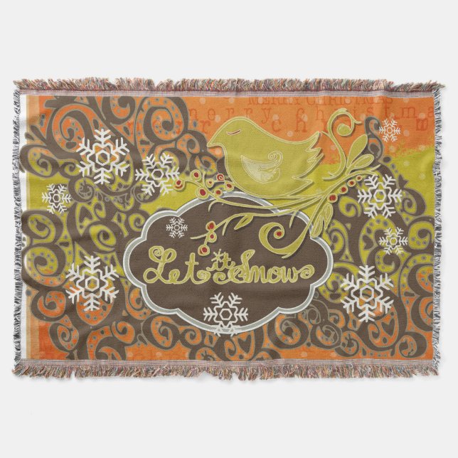 Manta Pássaro e Neves Nadar Nadar Foguetes Feriados (Frente)